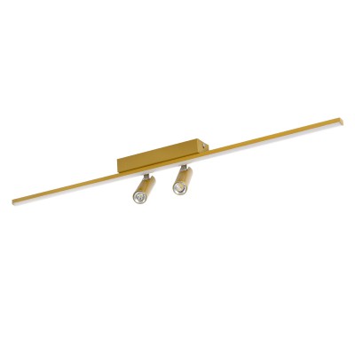 GLOBOSTAR® BARETTI 61228 Μοντέρνο Φωτιστικό Οροφής LED 24W 2688lm 160° & 45° AC 220-240V IP20 Ρυθμιζόμενο Λευκό CCT με On/Off 2700K/4500K/6000K - Lumileds SMD Chip - Χρυσό - Μ80 x Π5 x Υ15cm - 3 Χρόνια Εγγύηση GLOBOSTAR® BARETTI 61228 Μοντέρνο Φωτιστικό Οροφής LED 24W 2688lm 160° & 45° AC 220-240V IP20 Ρυθμιζόμενο Λευκό CCT με On/Off 2700K/4500K/6000K - Lumileds SMD Chip - Χρυσό - Μ80 x Π5 x Υ15cm - 3 Χρόνια Εγγύηση