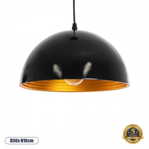 GloboStar® CHIME 01004 Μοντέρνο Κρεμαστό Φωτιστικό Οροφής Μονόφωτο Μαύρο Μεταλλικό Καμπάνα Φ30 x Y15cm Διακόσμηση - Φωτισμός - Χαλιά GloboStar® CHIME 01004 Μοντέρνο Κρεμαστό Φωτιστικό Οροφής Μονόφωτο Μαύρο Μεταλλικό Καμπάνα Φ30 x Y15cm Διακόσμηση - Φωτισμός - Χαλιά