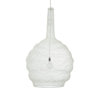 GLOBOSTAR® KENTUCKY 01886 Vintage Κρεμαστό Φωτιστικό Οροφής με Ντουί 1 x E27 AC 220-240V IP20 - Λευκό - Μ90 x Π90 x Υ150cm GLOBOSTAR® KENTUCKY 01886 Vintage Κρεμαστό Φωτιστικό Οροφής με Ντουί 1 x E27 AC 220-240V IP20 - Λευκό - Μ90 x Π90 x Υ150cm