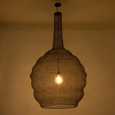 GloboStar® KENTUCKY 01887 Vintage Κρεμαστό Φωτιστικό Οροφής Μονόφωτο 1 x E27 AC220-240V IP20 - Φ90 x Υ110cm - Σκούρο Καφέ Μεταλλικό Πλέγμα Διακόσμηση - Φως - Χαλιά GloboStar® KENTUCKY 01887 Vintage Κρεμαστό Φωτιστικό Οροφής Μονόφωτο 1 x E27 AC220-240V IP20 - Φ90 x Υ110cm - Σκούρο Καφέ Μεταλλικό Πλέγμα Διακόσμηση - Φως - Χαλιά