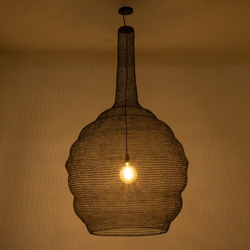 GloboStar® KENTUCKY 01887 Vintage Κρεμαστό Φωτιστικό Οροφής Μονόφωτο 1 x E27 AC220-240V IP20 - Φ90 x Υ110cm - Σκούρο Καφέ Μεταλλικό Πλέγμα Διακόσμηση - Φως - Χαλιά GloboStar® KENTUCKY 01887 Vintage Κρεμαστό Φωτιστικό Οροφής Μονόφωτο 1 x E27 AC220-240V IP20 - Φ90 x Υ110cm - Σκούρο Καφέ Μεταλλικό Πλέγμα Διακόσμηση - Φως - Χαλιά