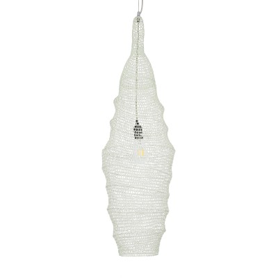 GLOBOSTAR® KENTUCKY 01907 Vintage Κρεμαστό Φωτιστικό Οροφής με Ντουί 1 x E27 AC 220-240V IP20 - Λευκό - Μ30 x Π30 x Y105cm GLOBOSTAR® KENTUCKY 01907 Vintage Κρεμαστό Φωτιστικό Οροφής με Ντουί 1 x E27 AC 220-240V IP20 - Λευκό - Μ30 x Π30 x Y105cm