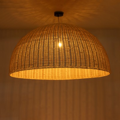 GloboStar® MONTANA 02380 Boho Κρεμαστό Φωτιστικό Οροφής Μονόφωτο 1 x E27 AC220-240V IP20 - Φ120 x Υ60cm - Μπεζ Μπαμπού Πλέγμα Καμπάνα Διακόσμηση - Φως - Χαλιά GloboStar® MONTANA 02380 Boho Κρεμαστό Φωτιστικό Οροφής Μονόφωτο 1 x E27 AC220-240V IP20 - Φ120 x Υ60cm - Μπεζ Μπαμπού Πλέγμα Καμπάνα Διακόσμηση - Φως - Χαλιά