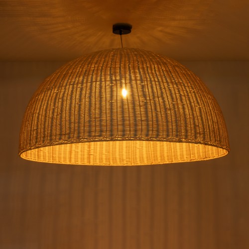 GloboStar® MONTANA 02380 Boho Κρεμαστό Φωτιστικό Οροφής Μονόφωτο 1 x E27 AC220-240V IP20 - Φ120 x Υ60cm - Μπεζ Μπαμπού Πλέγμα Καμπάνα Διακόσμηση - Φως - Χαλιά GloboStar® MONTANA 02380 Boho Κρεμαστό Φωτιστικό Οροφής Μονόφωτο 1 x E27 AC220-240V IP20 - Φ120 x Υ60cm - Μπεζ Μπαμπού Πλέγμα Καμπάνα Διακόσμηση - Φως - Χαλιά