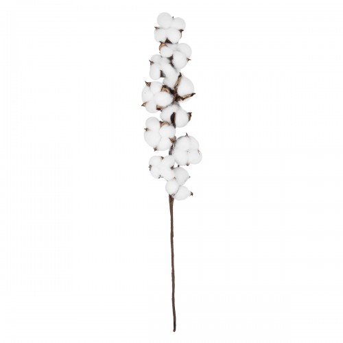 GloboStar® Artificial Garden COTTON BRANCH 20559 Τεχνητό Διακοσμητικό Κλαδί βαμβάκι Y55cm Διακόσμηση - Φως - Χαλιά