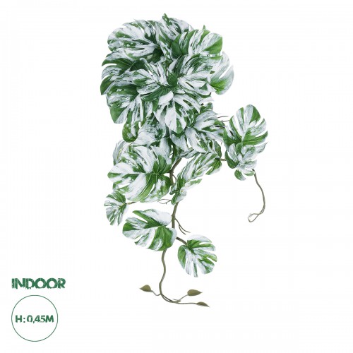 GloboStar® Artificial Garden ALBINO MONSTERA HANGING PLANT 20606 - Τεχνητό Διακοσμητικό Κρεμαστό Φυτό Μονστέρα Υ45cm Διακόσμηση - Φως - Χαλιά GloboStar® Artificial Garden ALBINO MONSTERA HANGING PLANT 20606 - Τεχνητό Διακοσμητικό Κρεμαστό Φυτό Μονστέρα Υ45cm Διακόσμηση - Φως - Χαλιά