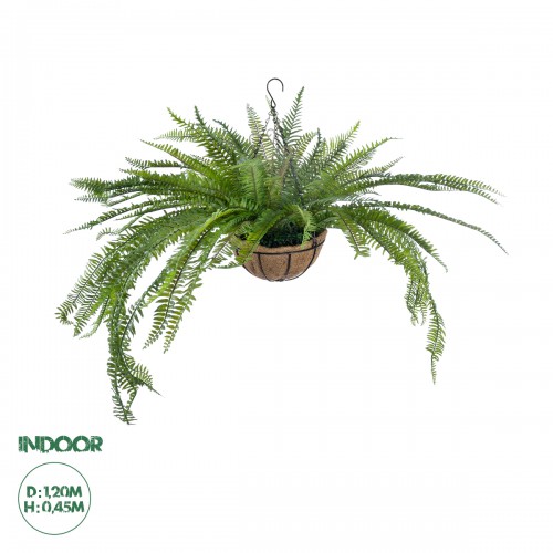 GloboStar® Artificial Garden FERN HANGING PLANT 20624 Τεχνητό Κρεμαστό Διακοσμητικό Φυτό Φτέρης Y45cm Διακόσμηση - Φως - Χαλιά GloboStar® Artificial Garden FERN HANGING PLANT 20624 Τεχνητό Κρεμαστό Διακοσμητικό Φυτό Φτέρης Y45cm Διακόσμηση - Φως - Χαλιά