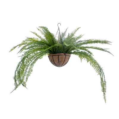 GloboStar® Artificial Garden FERN HANGING PLANT 20624 Τεχνητό Κρεμαστό Διακοσμητικό Φυτό Φτέρης Y45cm Διακόσμηση - Φως - Χαλιά GloboStar® Artificial Garden FERN HANGING PLANT 20624 Τεχνητό Κρεμαστό Διακοσμητικό Φυτό Φτέρης Y45cm Διακόσμηση - Φως - Χαλιά