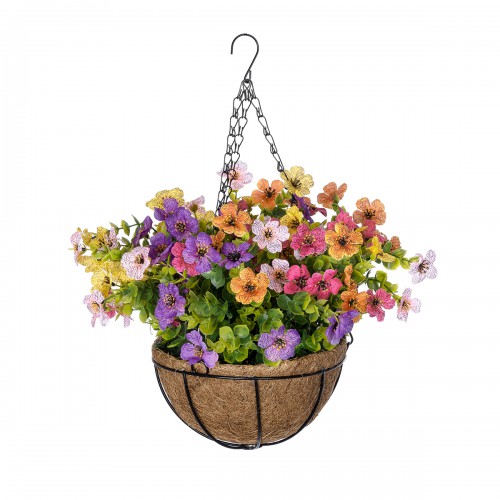 GloboStar® Artificial Garden GERBERA HANGING PLANT 20635 Τεχνητό Κρεμαστό Διακοσμητικό Φυτό Ζέρμπερας Y55cm Διακόσμηση - Φως - Χαλιά GloboStar® Artificial Garden GERBERA HANGING PLANT 20635 Τεχνητό Κρεμαστό Διακοσμητικό Φυτό Ζέρμπερας Y55cm Διακόσμηση - Φως - Χαλιά