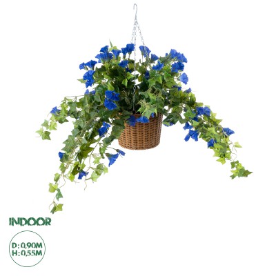 GloboStar® Artificial Garden MORNING GLORY HANGING PLANT 20636 Τεχνητό Κρεμαστό Διακοσμητικό Φυτό Ορτανσίας Y55cm GloboStar® Artificial Garden MORNING GLORY HANGING PLANT 20636 Τεχνητό Κρεμαστό Διακοσμητικό Φυτό Ορτανσίας Y55cm
