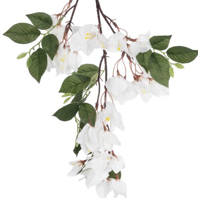 GloboStar® Artificial Garden BOUGAUVILLEA BRANCH 20648 Τεχνητό Διακοσμητικό Κλαδί Μπουκανβίλιας Λευκή Y80cm Διακόσμηση - Φως - Χαλιά GloboStar® Artificial Garden BOUGAUVILLEA BRANCH 20648 Τεχνητό Διακοσμητικό Κλαδί Μπουκανβίλιας Λευκή Y80cm Διακόσμηση - Φως - Χαλιά