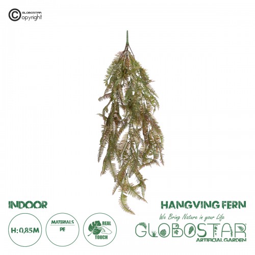 GloboStar® Artificial Garden HANGING FERN BRANCH 20832 Τεχνητό Διακοσμητικό Κρεμαστό κλαδί Φτέρης Μ30 x Π8 x Υ87cm Διακόσμηση - Φως - Χαλιά GloboStar® Artificial Garden HANGING FERN BRANCH 20832 Τεχνητό Διακοσμητικό Κρεμαστό κλαδί Φτέρης Μ30 x Π8 x Υ87cm Διακόσμηση - Φως - Χαλιά