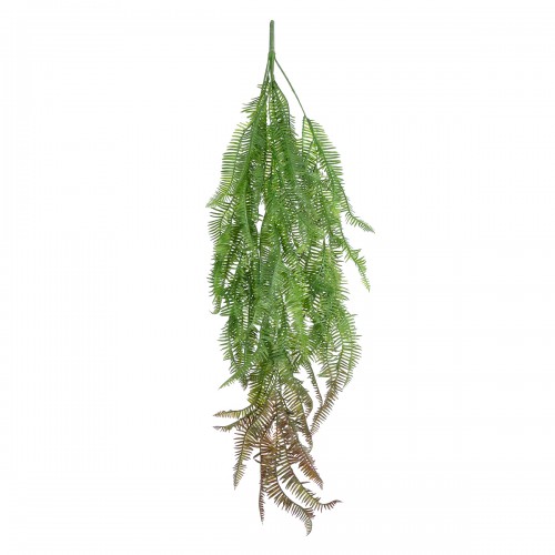 GloboStar® Artificial Garden HANGING FERN BRANCH 20834 Τεχνητό Διακοσμητικό Κρεμαστό κλαδί Φτέρης Μ30 x Π8 x Υ87cm Διακόσμηση - Φως - Χαλιά