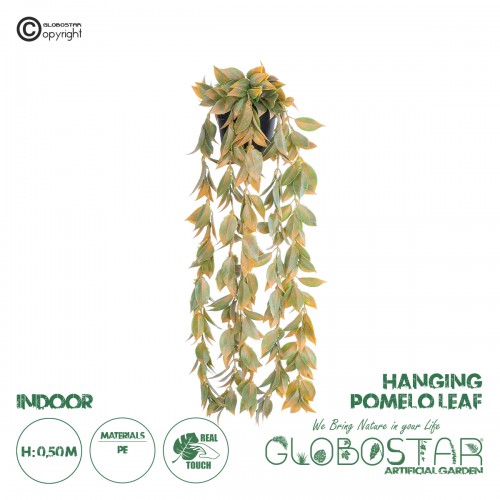 GloboStar® Artificial Garden HANGING POMELO LEAF 20871 - Τεχνητό Κρεμαστό Διακοσμητικό Φυτό Φύλλο Πομέλο Φ17 x Y50cm Διακόσμηση - Φως - Χαλιά GloboStar® Artificial Garden HANGING POMELO LEAF 20871 - Τεχνητό Κρεμαστό Διακοσμητικό Φυτό Φύλλο Πομέλο Φ17 x Y50cm Διακόσμηση - Φως - Χαλιά