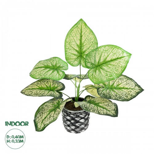 GloboStar® Artificial Garden CALADIUM 20889 Τεχνητό Διακοσμητικό Φυτό Τροπικό Φυτό Φ40 x Υ33cm Διακόσμηση - Φως - Χαλιά GloboStar® Artificial Garden CALADIUM 20889 Τεχνητό Διακοσμητικό Φυτό Τροπικό Φυτό Φ40 x Υ33cm Διακόσμηση - Φως - Χαλιά