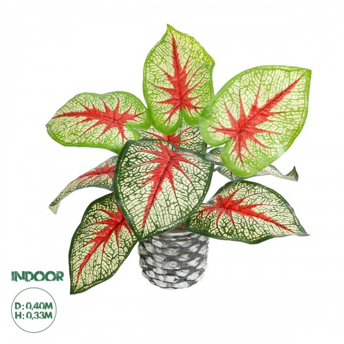 GloboStar® Artificial Garden CALADIUM 20891 Τεχνητό Διακοσμητικό Φυτό Τροπικό Φυτό Φ40 x Υ33cm Διακόσμηση - Φως - Χαλιά GloboStar® Artificial Garden CALADIUM 20891 Τεχνητό Διακοσμητικό Φυτό Τροπικό Φυτό Φ40 x Υ33cm Διακόσμηση - Φως - Χαλιά