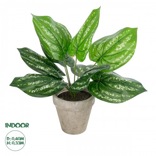 GloboStar® Artificial Garden SILVER POTHOS POTTED PLANT 20896 Διακοσμητικό Φυτό Πόθος Φ40 x Υ33cm GloboStar® Artificial Garden SILVER POTHOS POTTED PLANT 20896 Διακοσμητικό Φυτό Πόθος Φ40 x Υ33cm