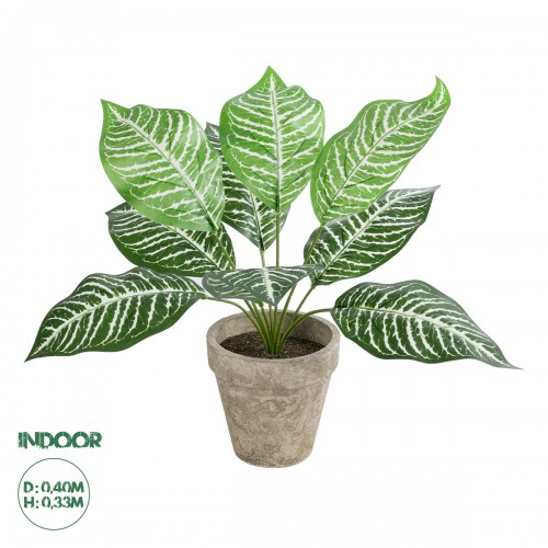 GloboStar® Artificial Garden ZEBRA POTTED PLANT 20898 Διακοσμητικό Φυτό Ζέμπρα Φ40 x Υ33cm Διακόσμηση - Φως - Χαλιά GloboStar® Artificial Garden ZEBRA POTTED PLANT 20898 Διακοσμητικό Φυτό Ζέμπρα Φ40 x Υ33cm Διακόσμηση - Φως - Χαλιά