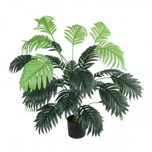 GloboStar® Artificial Garden CALADIUM 20915 Διακοσμητικό Φυτό Καλάντιουμ Υ80cm Διακόσμηση - Φως - Χαλιά