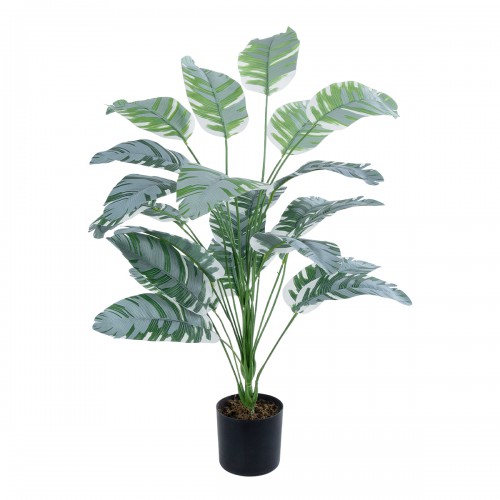 GloboStar® Artificial Garden BANANA ZEBRA 20919 Διακοσμητικό Φυτό Μπανανιά Ζέβρα Υ80cm Διακόσμηση - Φως - Χαλιά