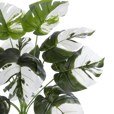GloboStar® Artificial Garden ALBINO MONSTERA 20935 Διακοσμητικό Φυτό Λευκή Μονστέρα Υ55cm Διακόσμηση - Φως - Χαλιά GloboStar® Artificial Garden ALBINO MONSTERA 20935 Διακοσμητικό Φυτό Λευκή Μονστέρα Υ55cm Διακόσμηση - Φως - Χαλιά