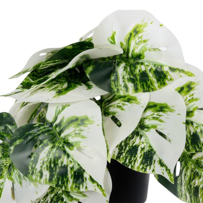 GloboStar® Artificial Garden ALBINO MONSTERA PLANT 20946 Διακοσμητικό Φυτό Μονστέρα Φ23 x Υ16cm Διακόσμηση - Φως - Χαλιά GloboStar® Artificial Garden ALBINO MONSTERA PLANT 20946 Διακοσμητικό Φυτό Μονστέρα Φ23 x Υ16cm Διακόσμηση - Φως - Χαλιά