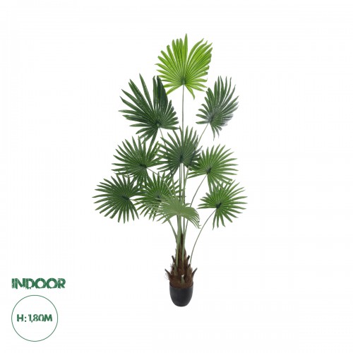GloboStar® Artificial Garden SERENOA PALM PLANT 20972 Διακοσμητικό Φυτό Φοίνικα Σερενόα Φ103 x Υ180cm Διακόσμηση - Φως - Χαλιά
