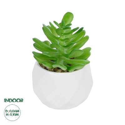 GloboStar® Artificial Garden SUCCULENT CRASSULA POTTED PLANT 20986 Διακοσμητικό Φυτό Κρασούλα Φ6 x Υ10cm GloboStar® Artificial Garden SUCCULENT CRASSULA POTTED PLANT 20986 Διακοσμητικό Φυτό Κρασούλα Φ6 x Υ10cm