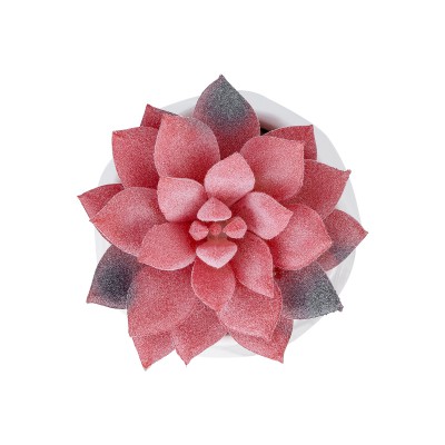 GloboStar® Artificial Garden SUCCULENT SEDEVERIA POTTED PLANT 20989 Διακοσμητικό Φυτό Σεδεβέρια Φ6,5 x Υ8cm Διακόσμηση - Φως - Χαλιά
