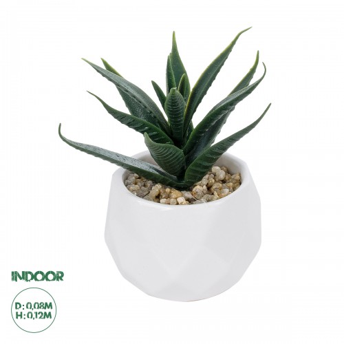 GloboStar® Artificial Garden SUCCULENT ALOE POTTED PLANT 20992 Διακοσμητικό Φυτό Αλόη Φ8 x Υ12cm Διακόσμηση - Φως - Χαλιά GloboStar® Artificial Garden SUCCULENT ALOE POTTED PLANT 20992 Διακοσμητικό Φυτό Αλόη Φ8 x Υ12cm Διακόσμηση - Φως - Χαλιά