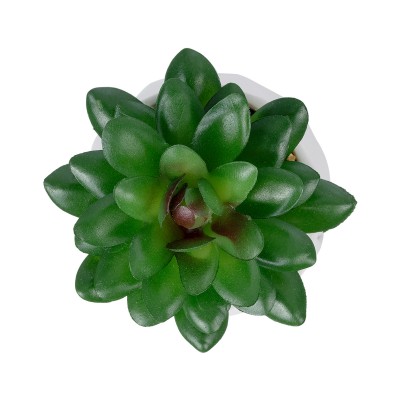GloboStar® Artificial Garden SUCCULENT SEDEVERIA POTTED PLANT 21002 Διακοσμητικό Φυτό Σεδεβέρια  Φ8 x Υ9cm Διακόσμηση - Φως - Χαλιά