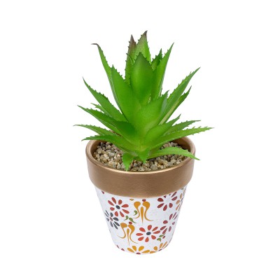 GloboStar® Artificial Garden SUCCULENT ALOE POTTED PLANT 21044 Διακοσμητικό Φυτό Αλόη Φ12 x Υ16cm GloboStar® Artificial Garden SUCCULENT ALOE POTTED PLANT 21044 Διακοσμητικό Φυτό Αλόη Φ12 x Υ16cm