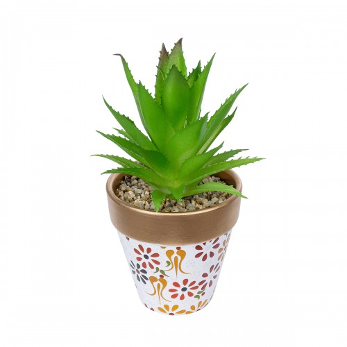 GloboStar® Artificial Garden SUCCULENT ALOE POTTED PLANT 21044 Διακοσμητικό Φυτό Αλόη Φ12 x Υ16cm GloboStar® Artificial Garden SUCCULENT ALOE POTTED PLANT 21044 Διακοσμητικό Φυτό Αλόη Φ12 x Υ16cm