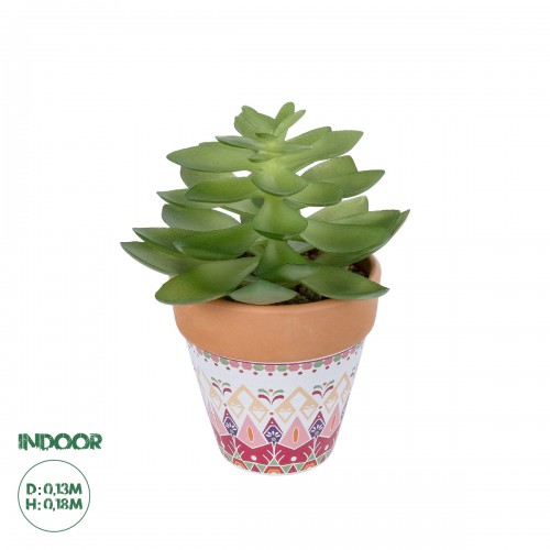 GloboStar® Artificial Garden SUCCULENT ECHEVERIA POTTED PLANT 21048 Διακοσμητικό Φυτό Εχεβέρια Φ13 x Υ18cm GloboStar® Artificial Garden SUCCULENT ECHEVERIA POTTED PLANT 21048 Διακοσμητικό Φυτό Εχεβέρια Φ13 x Υ18cm