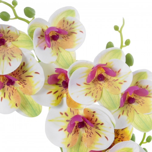 GloboStar® Artificial Garden WHITE - FUCHSIA ORCHID 21078 Διακοσμητικό Φυτό Λευκή - Φούξια Ορχιδέα Υ45cm Διακόσμηση - Φως - Χαλιά GloboStar® Artificial Garden WHITE - FUCHSIA ORCHID 21078 Διακοσμητικό Φυτό Λευκή - Φούξια Ορχιδέα Υ45cm Διακόσμηση - Φως - Χαλιά