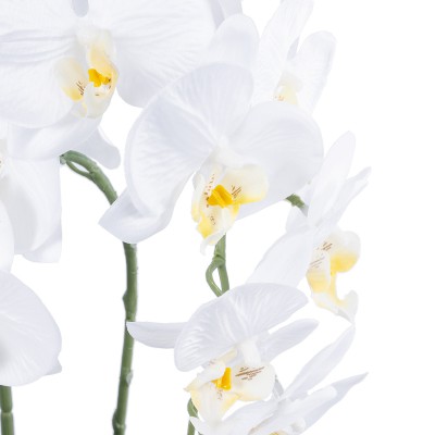 GloboStar® Artificial Garden WHITE ORCHID 21117 Διακοσμητικό Φυτό Λευκή Ορχιδέα Υ45cm Διακόσμηση - Φως - Χαλιά GloboStar® Artificial Garden WHITE ORCHID 21117 Διακοσμητικό Φυτό Λευκή Ορχιδέα Υ45cm Διακόσμηση - Φως - Χαλιά