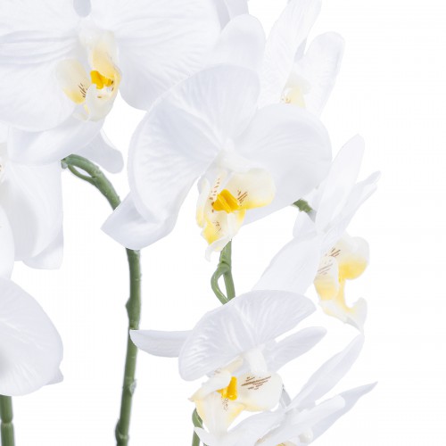 GloboStar® Artificial Garden WHITE ORCHID 21117 Διακοσμητικό Φυτό Λευκή Ορχιδέα Υ45cm Διακόσμηση - Φως - Χαλιά GloboStar® Artificial Garden WHITE ORCHID 21117 Διακοσμητικό Φυτό Λευκή Ορχιδέα Υ45cm Διακόσμηση - Φως - Χαλιά