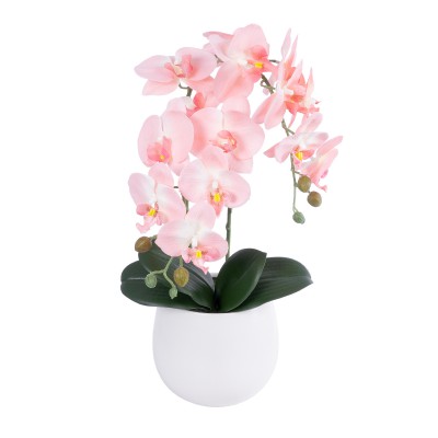 GloboStar® Artificial Garden SALMON ORCHID 21118 Διακοσμητικό Φυτό Ροζ-Πορτοκαλί Ορχιδέα Υ45cm GloboStar® Artificial Garden SALMON ORCHID 21118 Διακοσμητικό Φυτό Ροζ-Πορτοκαλί Ορχιδέα Υ45cm
