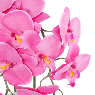 GloboStar® Artificial Garden HOT PINK ORCHID 21127 Διακοσμητικό Φυτό Έντονο Ροζ Ορχιδέα Υ39cm GloboStar® Artificial Garden HOT PINK ORCHID 21127 Διακοσμητικό Φυτό Έντονο Ροζ Ορχιδέα Υ39cm