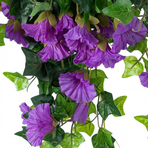 GloboStar® Artificial Garden  MORNING GLORY HANGIN PLANT 21132 Τεχνητό Διακοσμητικό Κρεμαστό  Κλαδί Ορτανσίας Y65cm Διακόσμηση - Φως - Χαλιά