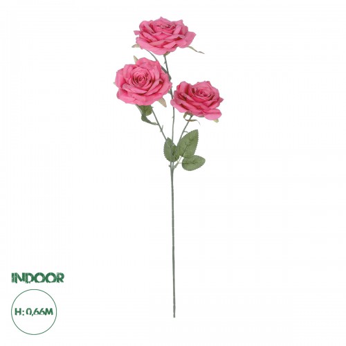 GloboStar® Artificial Garden HOT PINK ROSE BRANCH 21135 Τεχνητό Διακοσμητικό Κλαδί Τριαντάφυλλο Έντονο Ροζ Y66cm Διακόσμηση - Φως - Χαλιά GloboStar® Artificial Garden HOT PINK ROSE BRANCH 21135 Τεχνητό Διακοσμητικό Κλαδί Τριαντάφυλλο Έντονο Ροζ Y66cm Διακόσμηση - Φως - Χαλιά