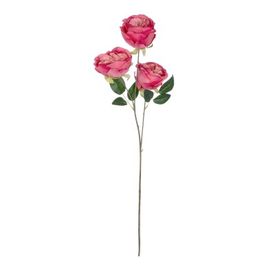 GloboStar® Artificial Garden HOT PINK ROSE BRANCH 21139 Τεχνητό Διακοσμητικό Κλαδί έντονο Ροζ Τριαντάφυλλο Y70cm GloboStar® Artificial Garden HOT PINK ROSE BRANCH 21139 Τεχνητό Διακοσμητικό Κλαδί έντονο Ροζ Τριαντάφυλλο Y70cm