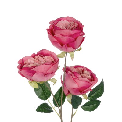 GloboStar® Artificial Garden HOT PINK ROSE BRANCH 21139 Τεχνητό Διακοσμητικό Κλαδί έντονο Ροζ Τριαντάφυλλο Y70cm GloboStar® Artificial Garden HOT PINK ROSE BRANCH 21139 Τεχνητό Διακοσμητικό Κλαδί έντονο Ροζ Τριαντάφυλλο Y70cm