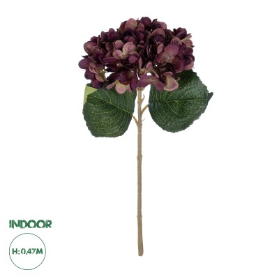 GloboStar® Artificial Garden DARK RED HYDRANGEA BRANCH 21180 Τεχνητό Διακοσμητικό Κλαδί Ορτανσίας Βαθύ Κόκκινο Y47cm GloboStar® Artificial Garden DARK RED HYDRANGEA BRANCH 21180 Τεχνητό Διακοσμητικό Κλαδί Ορτανσίας Βαθύ Κόκκινο Y47cm