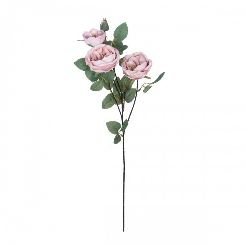 GloboStar® Artificial Garden PINK CLIMBING ROSE BRANCH 21184 Τεχνητό Διακοσμητικό Κλαδί Τριαντάφυλλο Ροζ Y70cm Διακόσμηση - Φως - Χαλιά