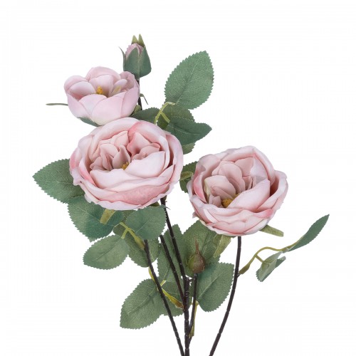 GloboStar® Artificial Garden PINK CLIMBING ROSE BRANCH 21184 Τεχνητό Διακοσμητικό Κλαδί Τριαντάφυλλο Ροζ Y70cm Διακόσμηση - Φως - Χαλιά