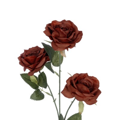 GloboStar® Artificial Garden RED CLIMBING ROSE BRANCH 21196 Τεχνητό Διακοσμητικό Κλαδί Τριαντάφυλλο Κόκκινο Y66cm Διακόσμηση - Φως - Χαλιά