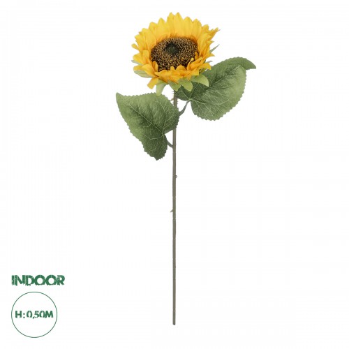 GloboStar® Artificial Garden YELLOW SUNFLOWER BRANCH 21212 Τεχνητό Διακοσμητικό Κλαδί Ηλιοτρόπιο Κίτρινο Y50cm GloboStar® Artificial Garden YELLOW SUNFLOWER BRANCH 21212 Τεχνητό Διακοσμητικό Κλαδί Ηλιοτρόπιο Κίτρινο Y50cm