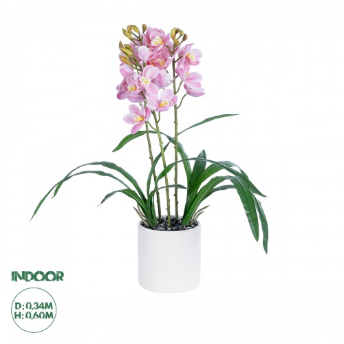 GloboStar® Artificial Garden PALE PINK CHERRY CYMBIDIUM 21403 Διακοσμητικό Φυτό Ροζ Κυμβίδιο Υ60cm GloboStar® Artificial Garden PALE PINK CHERRY CYMBIDIUM 21403 Διακοσμητικό Φυτό Ροζ Κυμβίδιο Υ60cm