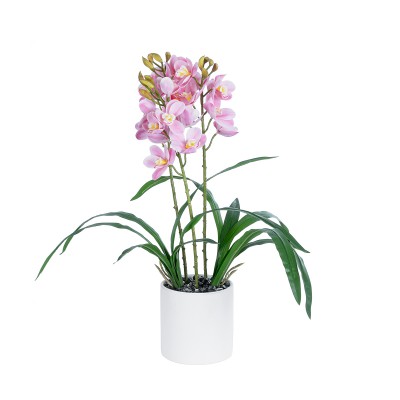 GloboStar® Artificial Garden PALE PINK CHERRY CYMBIDIUM 21403 Διακοσμητικό Φυτό Ροζ Κυμβίδιο Υ60cm GloboStar® Artificial Garden PALE PINK CHERRY CYMBIDIUM 21403 Διακοσμητικό Φυτό Ροζ Κυμβίδιο Υ60cm